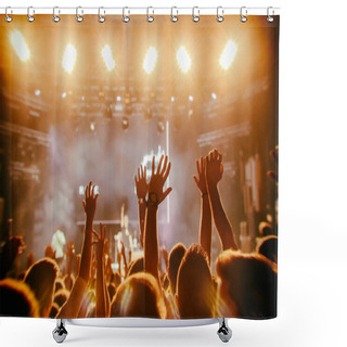 Personality  Crowd At Concert Shower Curtains