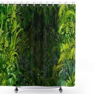 Personality  Tropical Jungle Background Shower Curtains