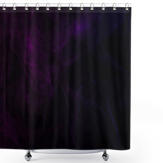 Personality  Abstract Black Background With Purple Steam Shower Curtains