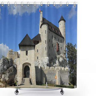 Personality  Bobolice Castle, Poland Shower Curtains