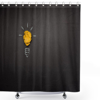 Personality  Light Bulb Symbol Shower Curtains