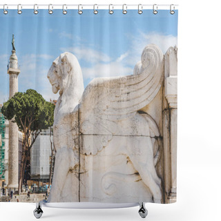 Personality  Winged Lion Shower Curtains