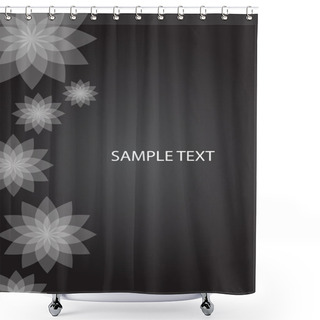 Personality  Vector Abstract Floral Background Shower Curtains
