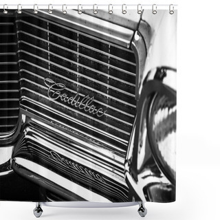 Personality  Fragment Of A Full-size Luxury Car Cadillac Sedan De Ville Shower Curtains