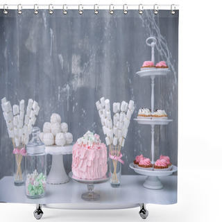 Personality  Tasty Birthday Cake Shower Curtains