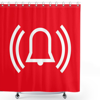 Personality  Alarm Icon  Shower Curtains