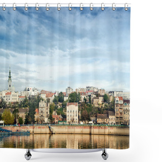 Personality  Belgrade City Over The Sava River Shower Curtains