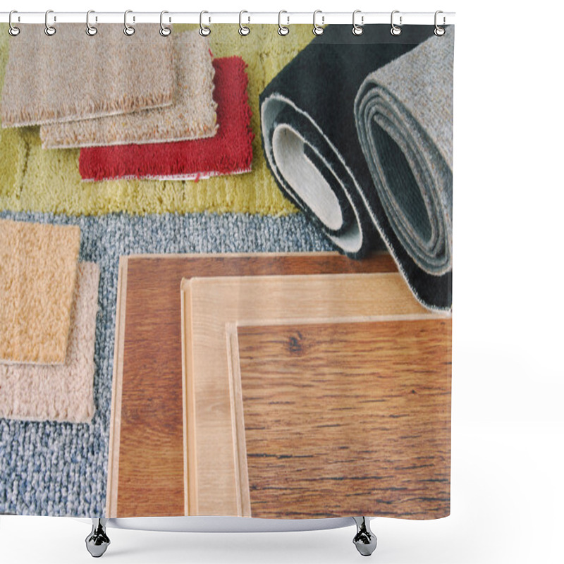 Personality  Carpet And Laminate Choice For Interior Shower Curtains