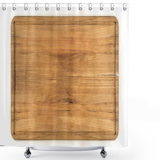 Personality  Pine Wooden Cutting Board Shower Curtains