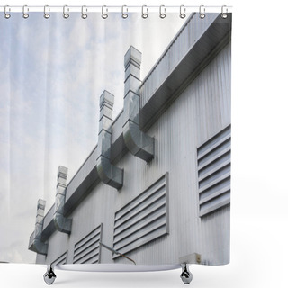 Personality  Metal Sheet For Industrial Building With Air Duct And Ventilation System Of Factory Shower Curtains