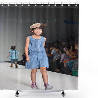 Personality  THAILAND, BANGKOK- OCT 2013 : A Model Walks The Runway At The PU Shower Curtains