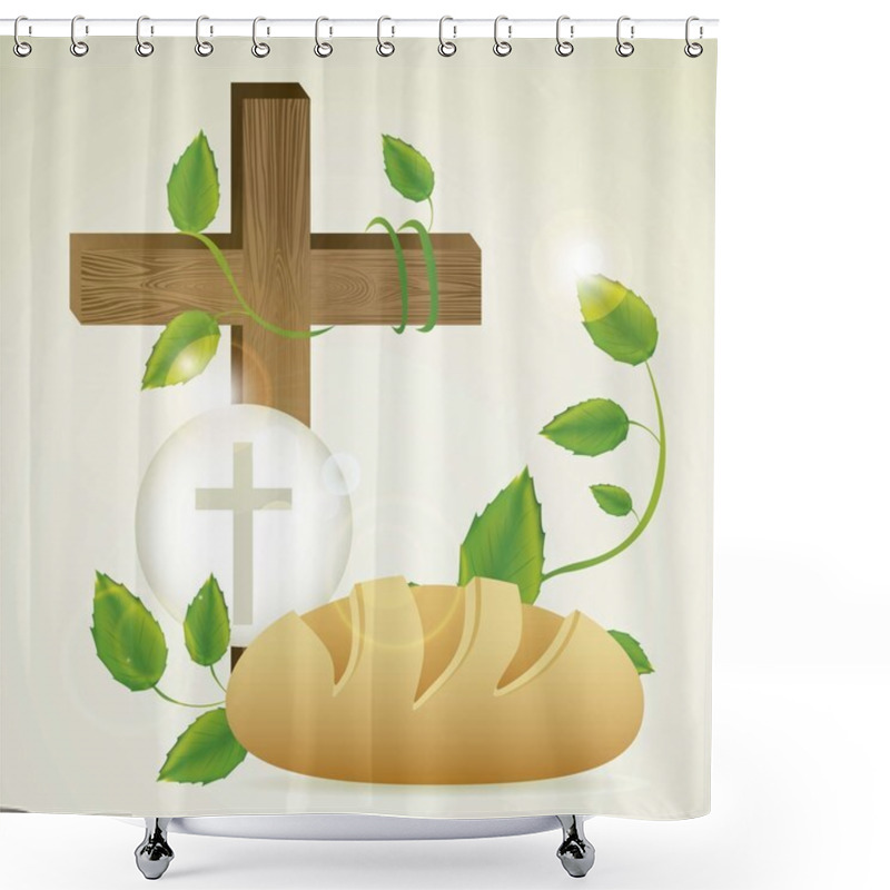 Personality  Eucharistic Sacrament Shower Curtains