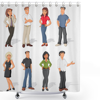 Personality  Cartoon Business Shower Curtains