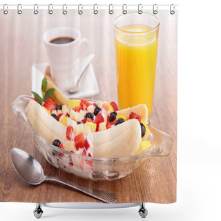 Personality  Healthy Breakfast Shower Curtains