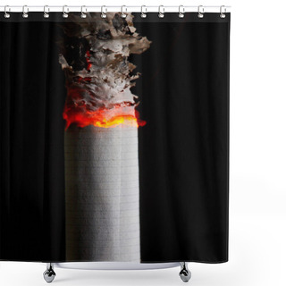 Personality  Decaying Cigarette Shower Curtains