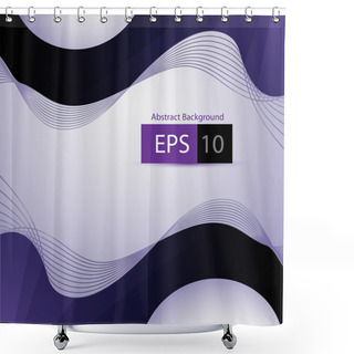 Personality  Abstract Vector Background. Vector Illustration  Shower Curtains