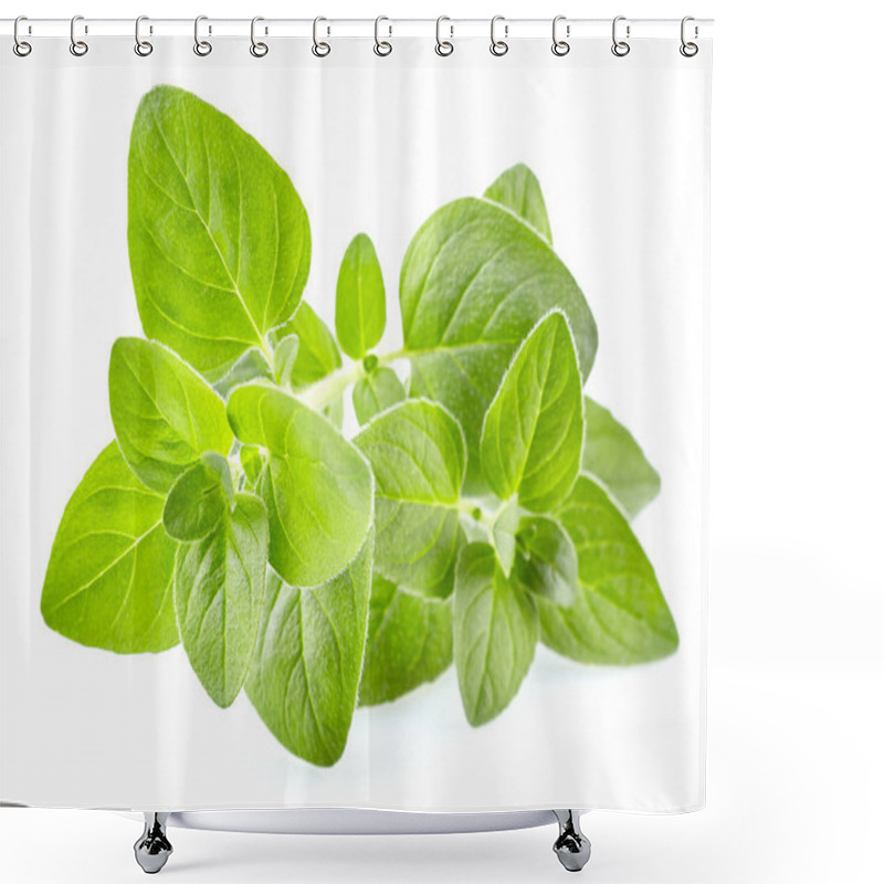 Personality  Oregano Leaves In Closeup Shower Curtains