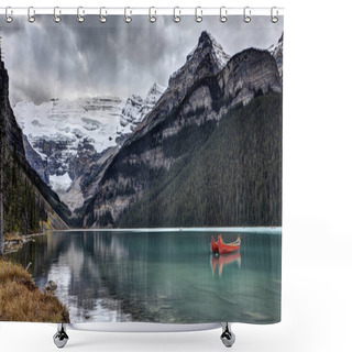 Personality  Lake Louise Alberta Shower Curtains