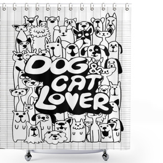 Personality  232 Pet Group.eps Shower Curtains