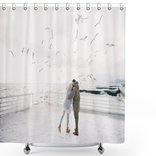 Personality  Hug Shower Curtains