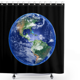 Personality  Earth Shower Curtains