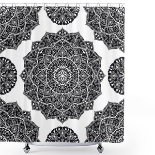 Personality  Floral, Ornamental Pattern. Shower Curtains