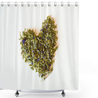 Personality  Love For Mallow Herbal Tea Isolated Closeup Shower Curtains