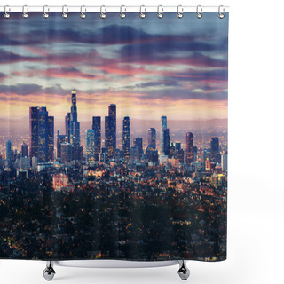 Personality  Los Angeles - California City Skyline Shower Curtains