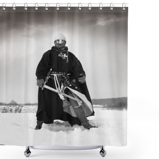 Personality  Medieval Knight Of St. John (Hospitallers) Shower Curtains