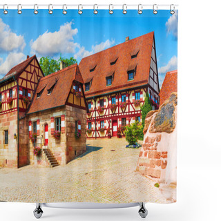 Personality  Traditional Architecture In The Old Town In Nuremberg, Germany Shower Curtains