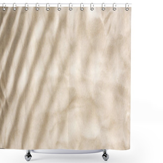 Personality  Panoramic Shot Of Sand With Shadows And Copy Space Shower Curtains