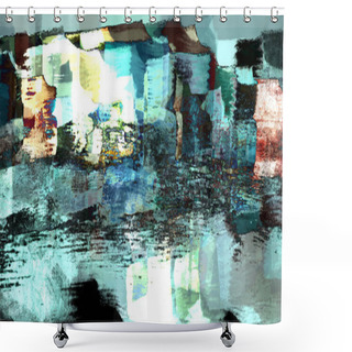 Personality  Surreal Abstract Background In Digital Art Shower Curtains