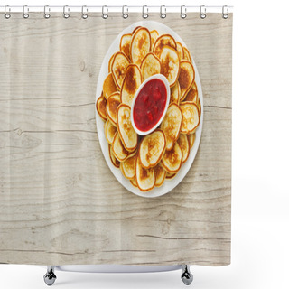 Personality  Freshly Baked Fritters Shower Curtains