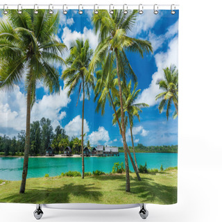 Personality  Tropical Resort Destination In Port Vila, Efate Island, Vanuatu, Shower Curtains