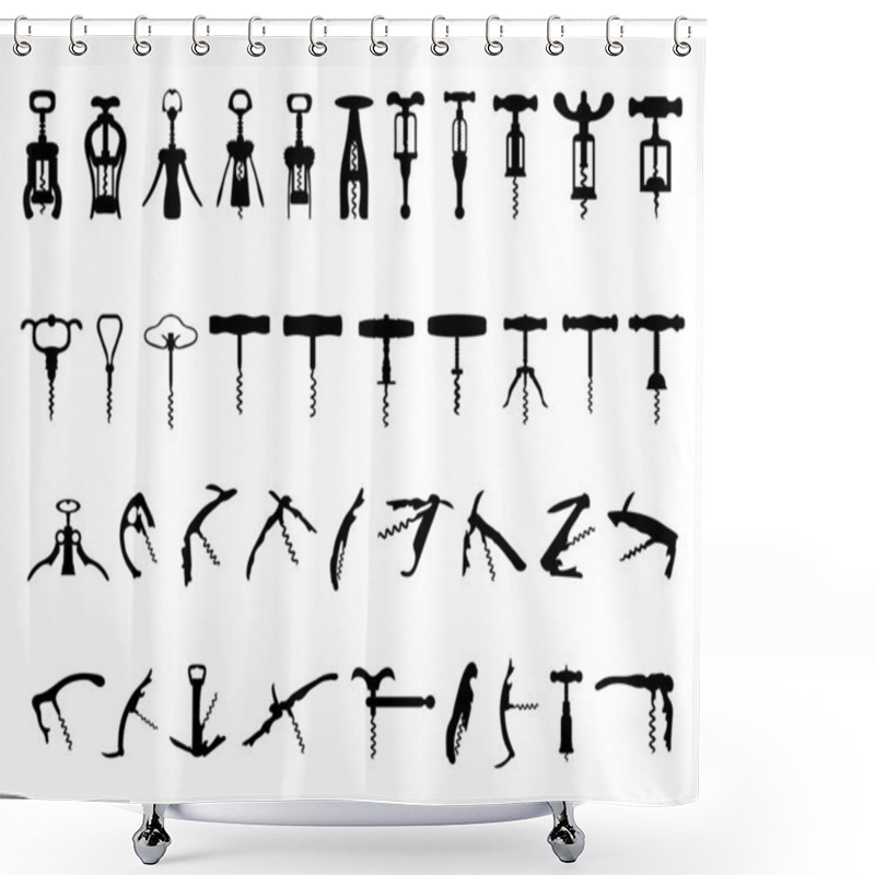 Personality  Corkscrew shower curtains
