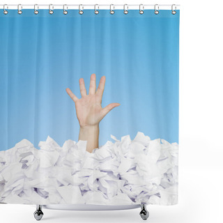 Personality  Buried Human Shower Curtains