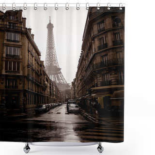 Personality  Eiffel Tower Shower Curtains