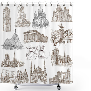 Personality  Religion And Spiritual Life Around The World (set No.4) Shower Curtains