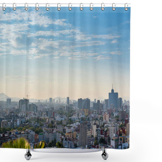Personality  Mexico City Skyline Shower Curtains
