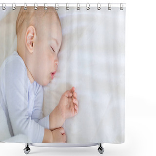 Personality  Baby Boy Sleeping  Shower Curtains