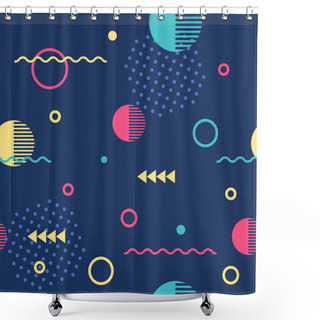 Personality  Abstract Geometric Seamless Pattern Shower Curtains