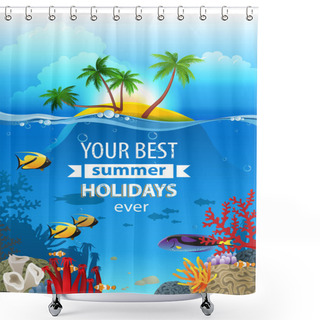 Personality  Tropical Landscape Shower Curtains