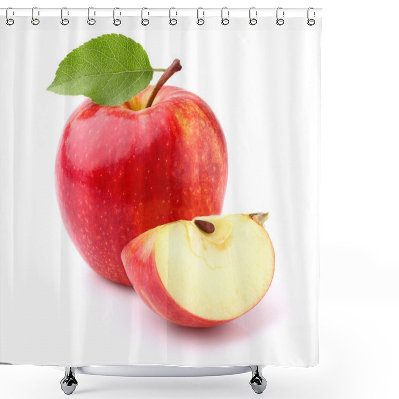 Personality  Apple with slice shower curtains