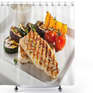 Personality  Fish Fillet Shower Curtains