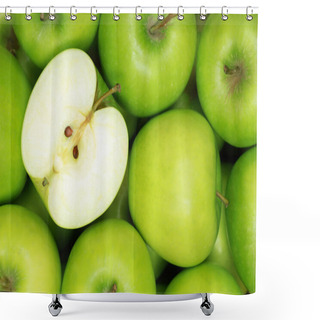 Personality  Green Apples Shower Curtains
