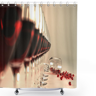 Personality  Precious Wine Shower Curtains