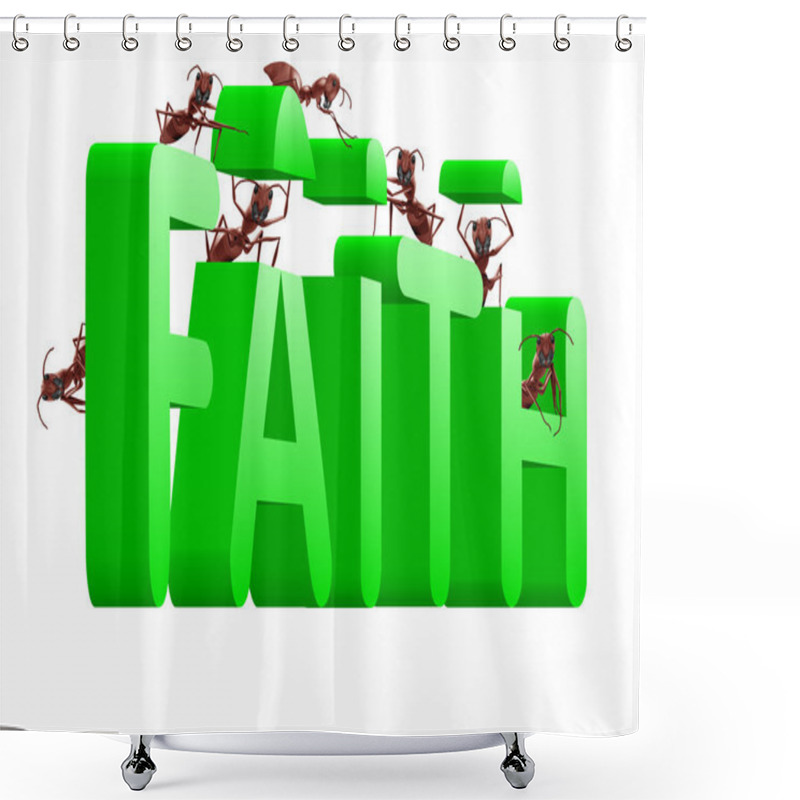 Personality  Building Faith Shower Curtains
