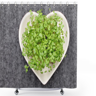 Personality  Salad Mustard Cress Shower Curtains