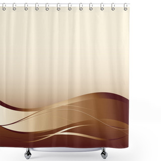 Personality  Background With Abstract Smooth Lines Shower Curtains