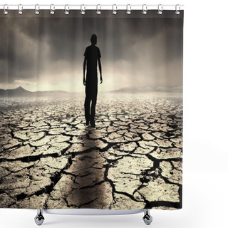 Personality  All Alone Shower Curtains